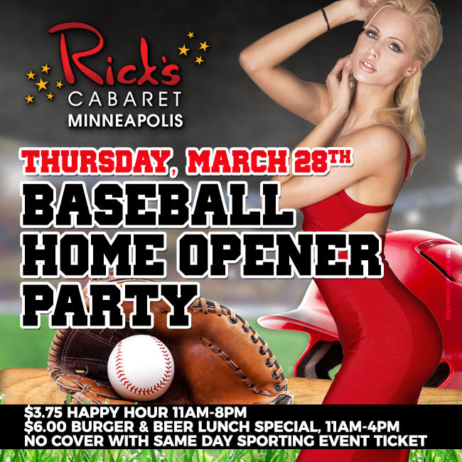 Rick's Cabaret Minneapolis Baseball Season Opener